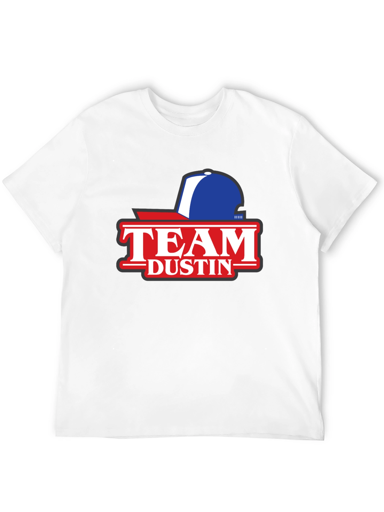 Team Dustin Baseball Cap Graphic T-Shirt