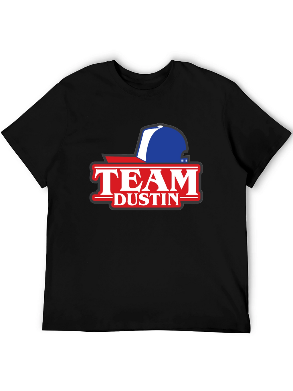 Team Dustin Baseball Cap Graphic T-Shirt
