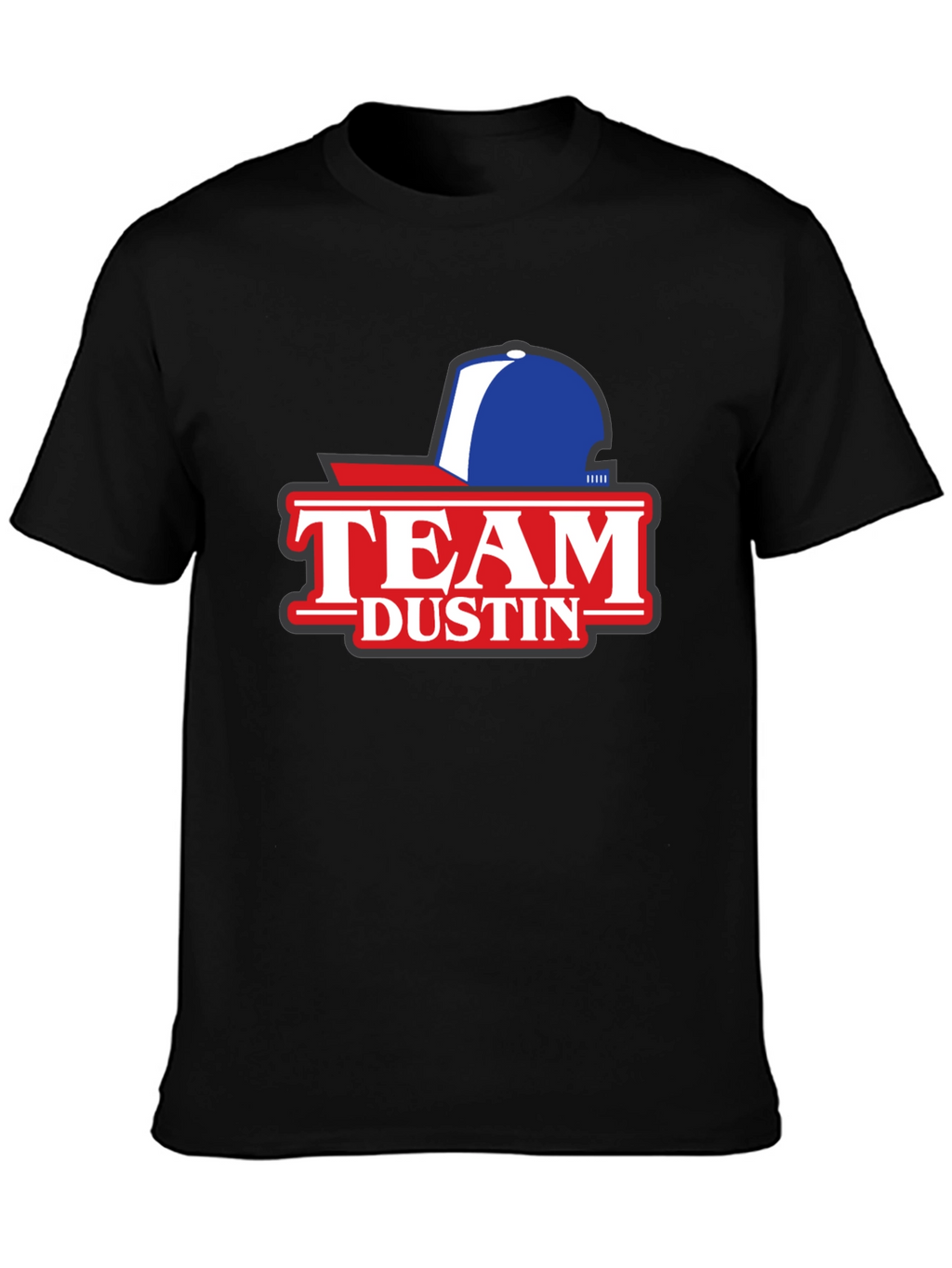 Team Dustin Baseball Cap Graphic T-Shirt