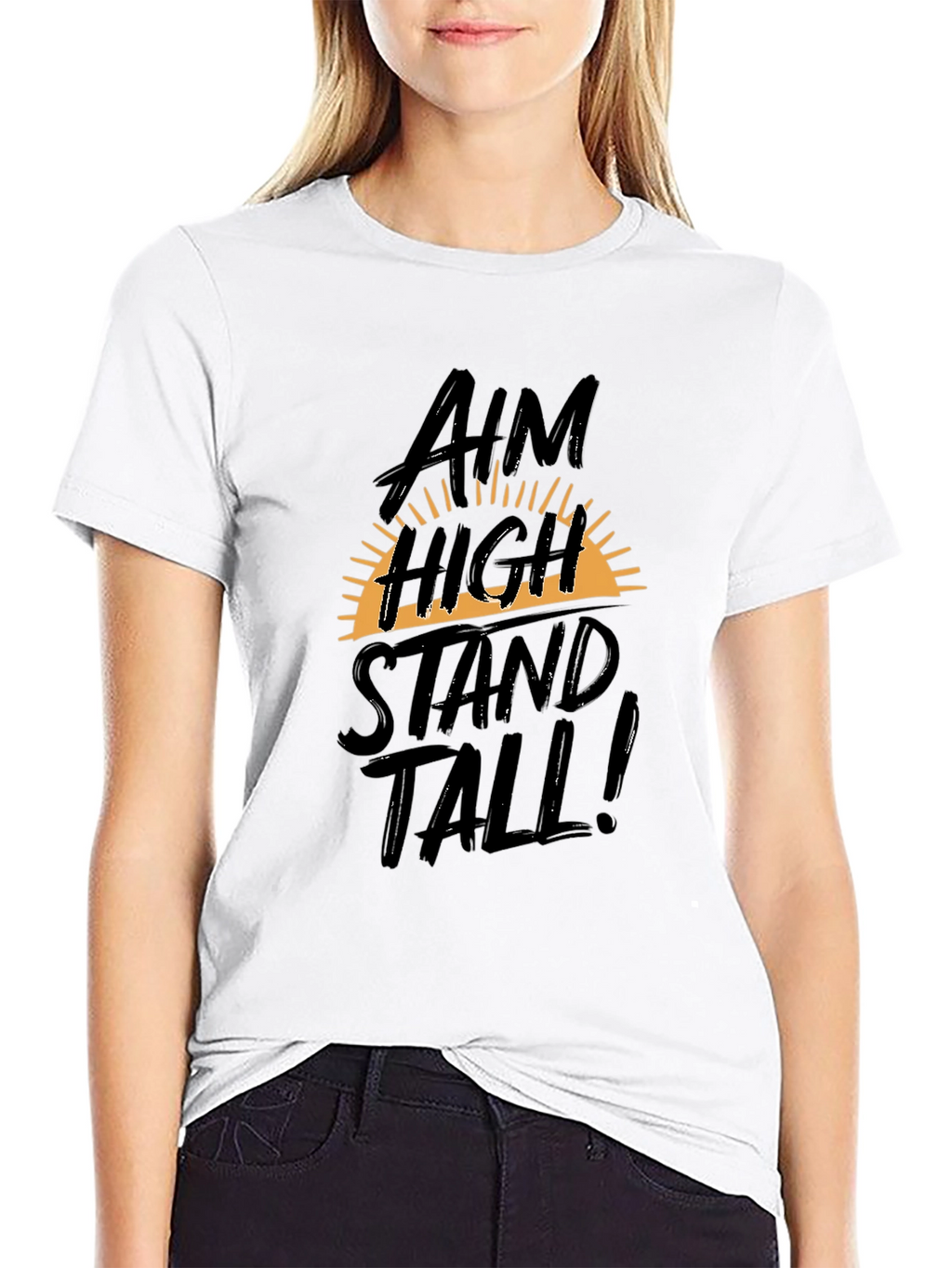 Aim High Stand Tall Mens Graphic Tee