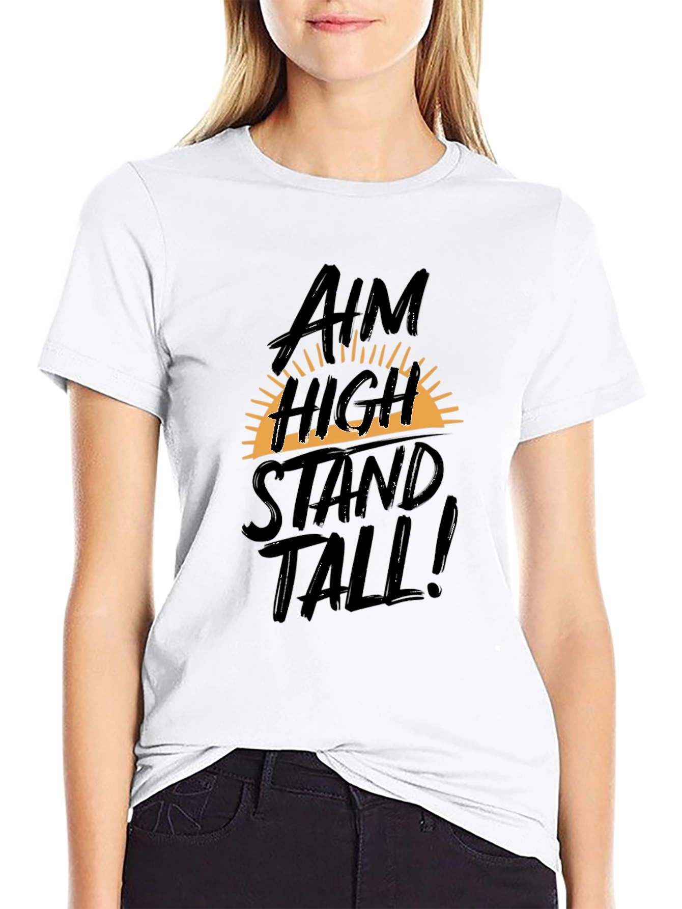 Aim High Stand Tall Mens Graphic Tee
