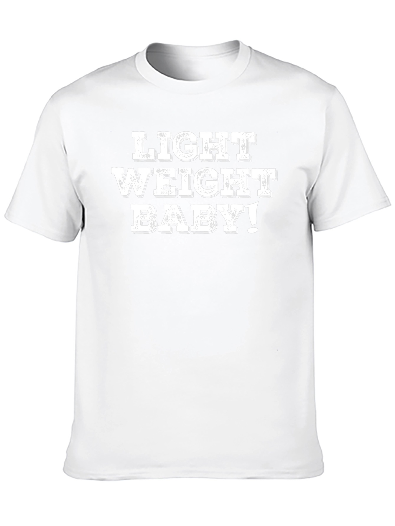 Light Weight Baby! Black Graphic T-Shirt