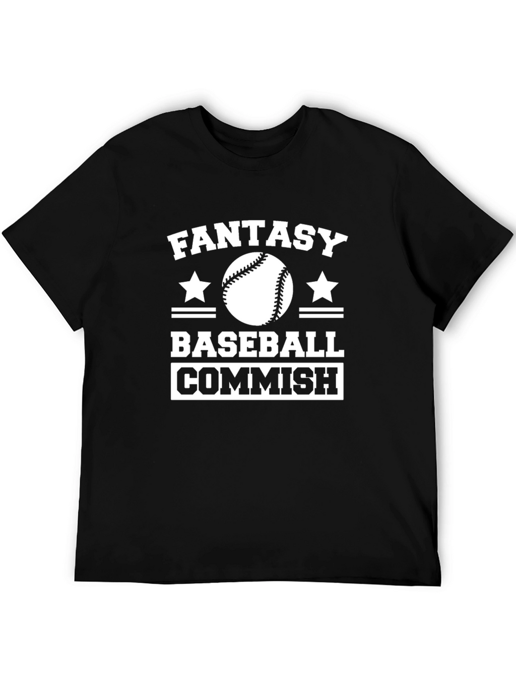 Fantasy Baseball Commish T-Shirt - Black