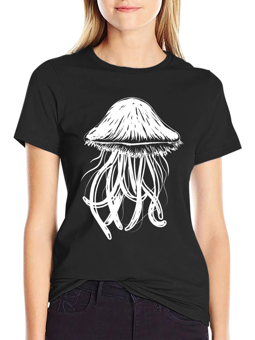 Jellyfish Graphic T-Shirt - Black