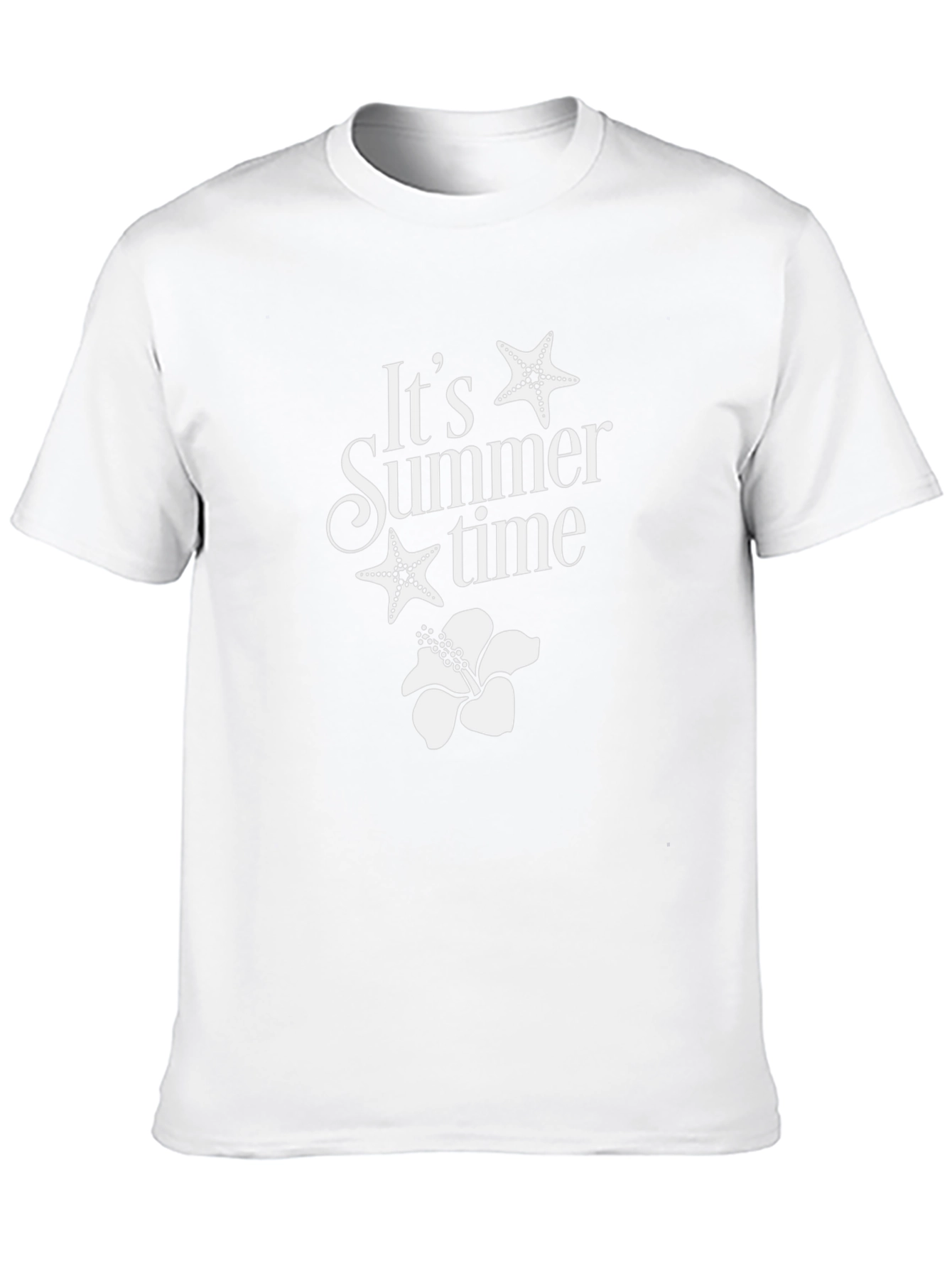 Summer Time Graphic Tee - Black Cotton T-Shirt