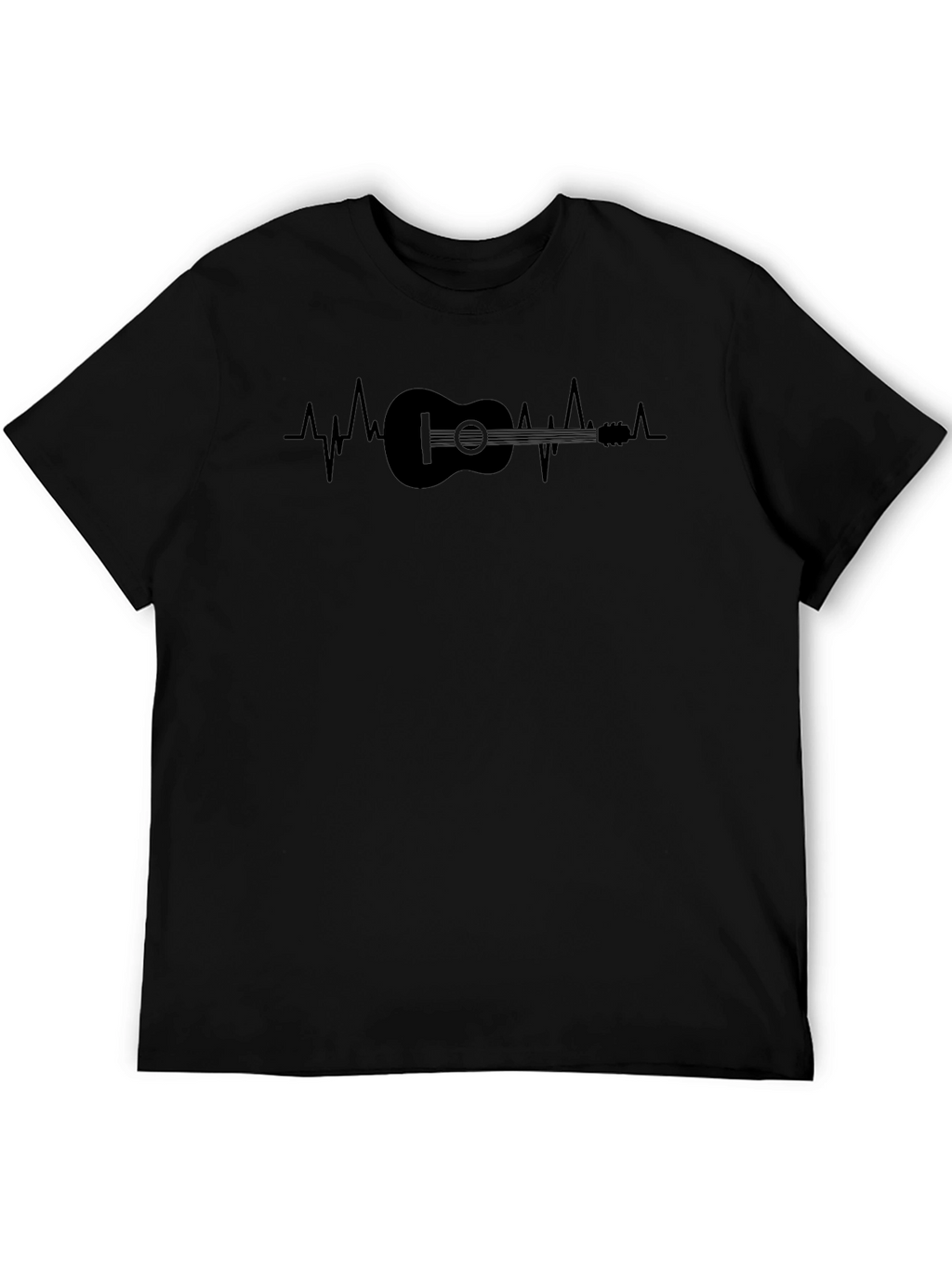 Guitar Heartbeat Graphic T-Shirt - Musician Tee