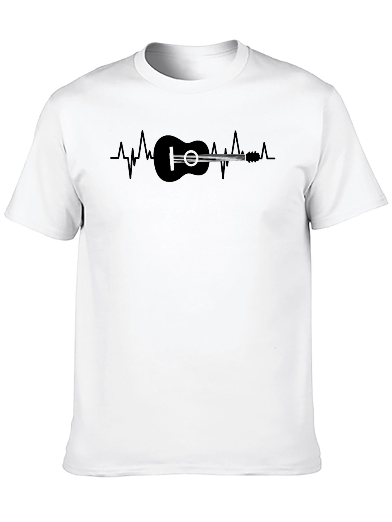 Guitar Heartbeat Graphic T-Shirt - Musician Tee