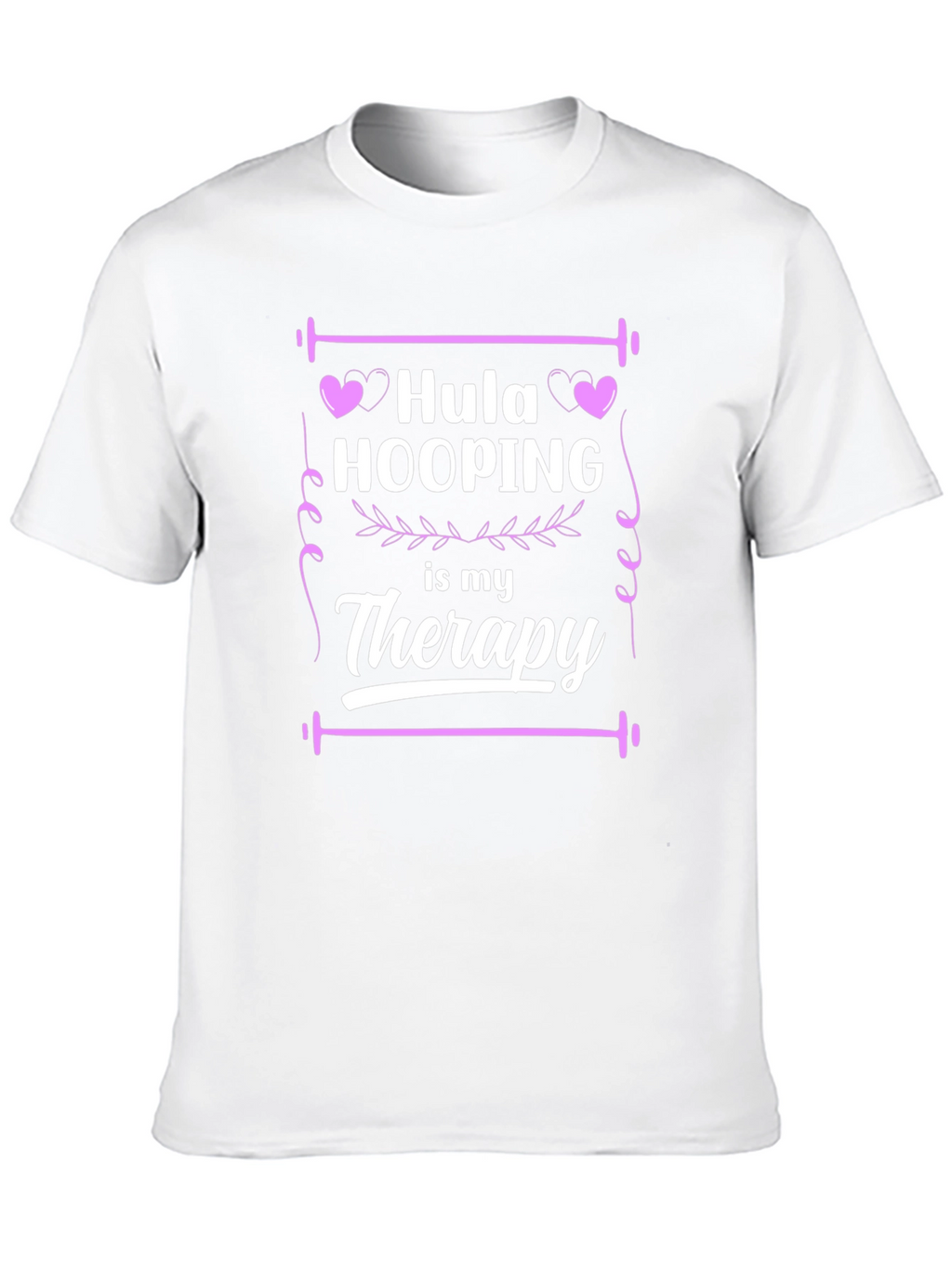 Hula Hooping is My Therapy Black T-Shirt