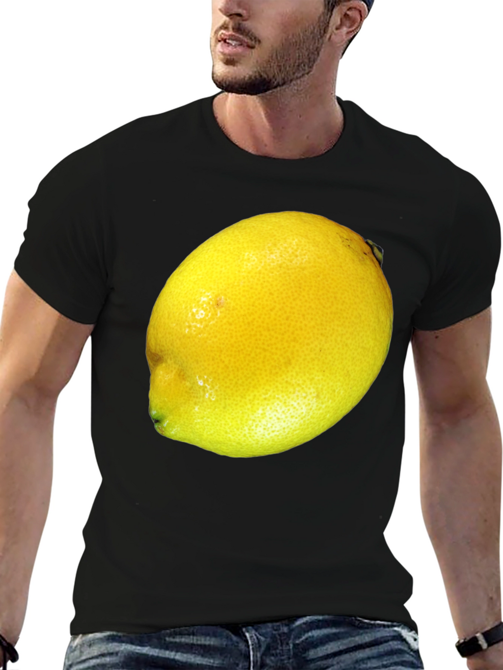 Lemon Graphic T-Shirt - Bold Fruit Design