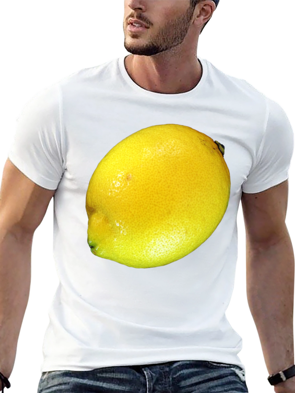 Lemon Graphic T-Shirt - Bold Fruit Design