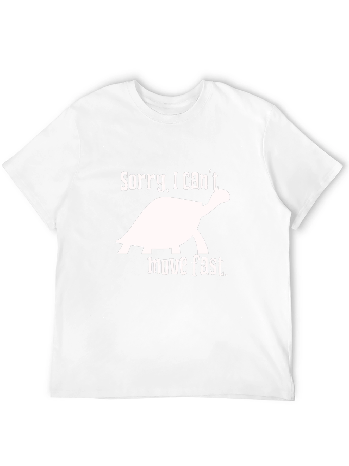 Sorry I Cant Move Fast Turtle Graphic Tee