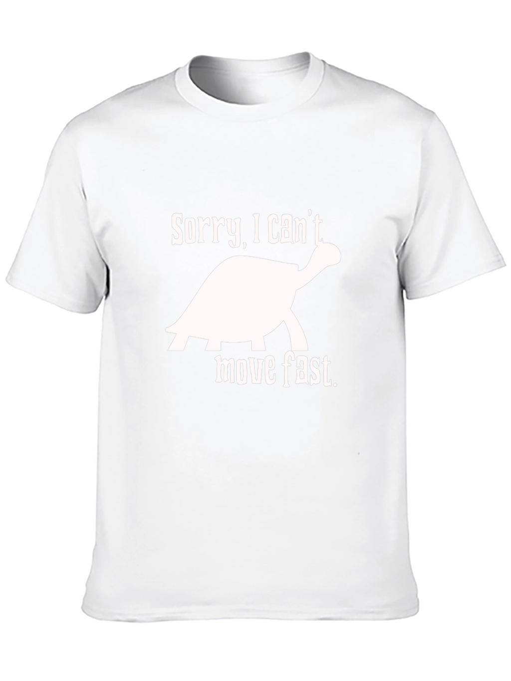 Sorry I Cant Move Fast Turtle Graphic Tee