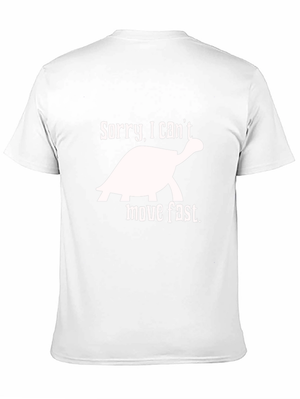 Sorry I Cant Move Fast Turtle Graphic Tee
