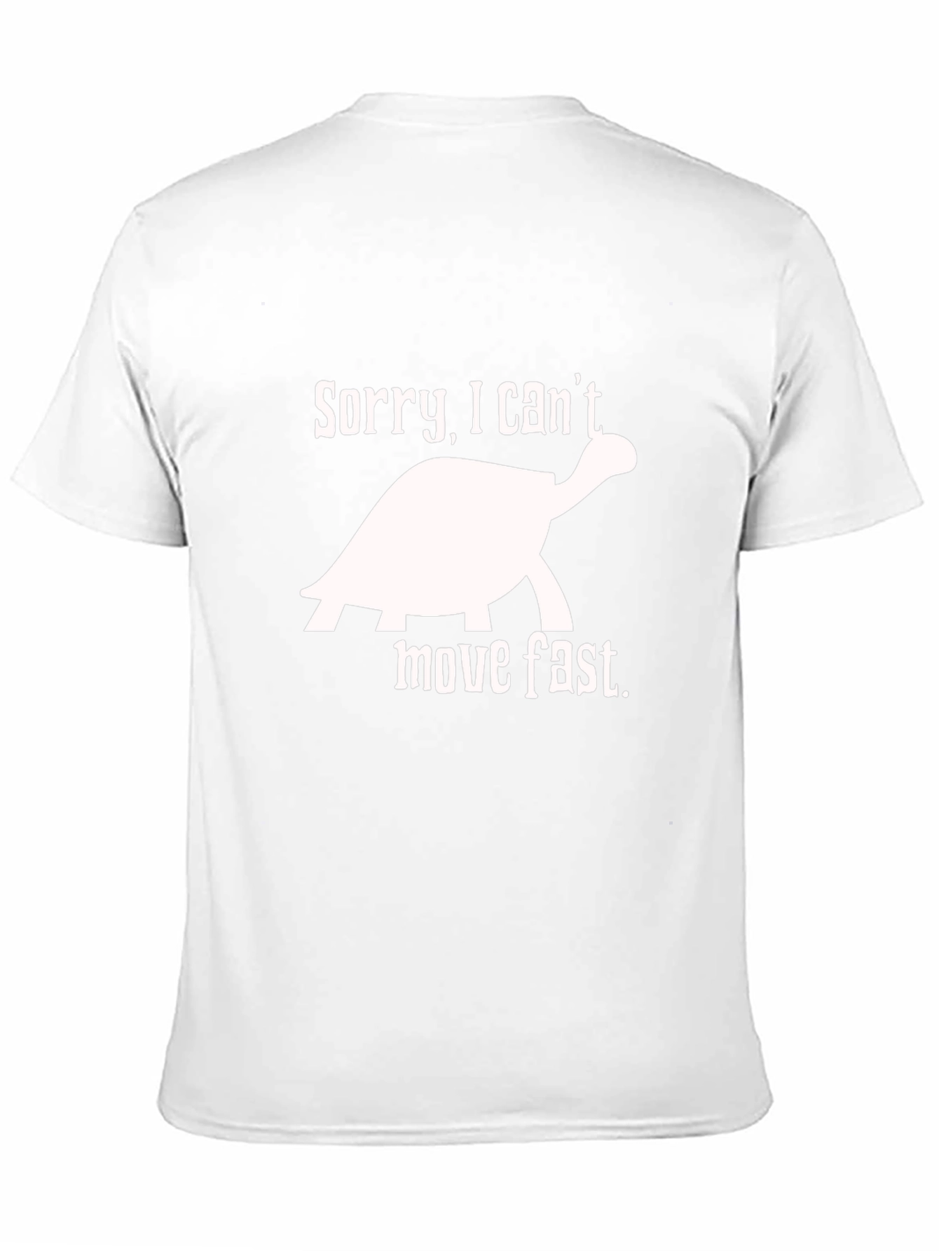 Sorry I Cant Move Fast Turtle Graphic Tee