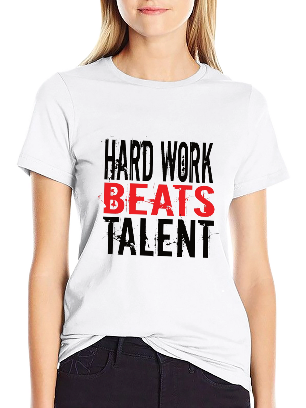 Hard Work Beats Talent Black T-Shirt