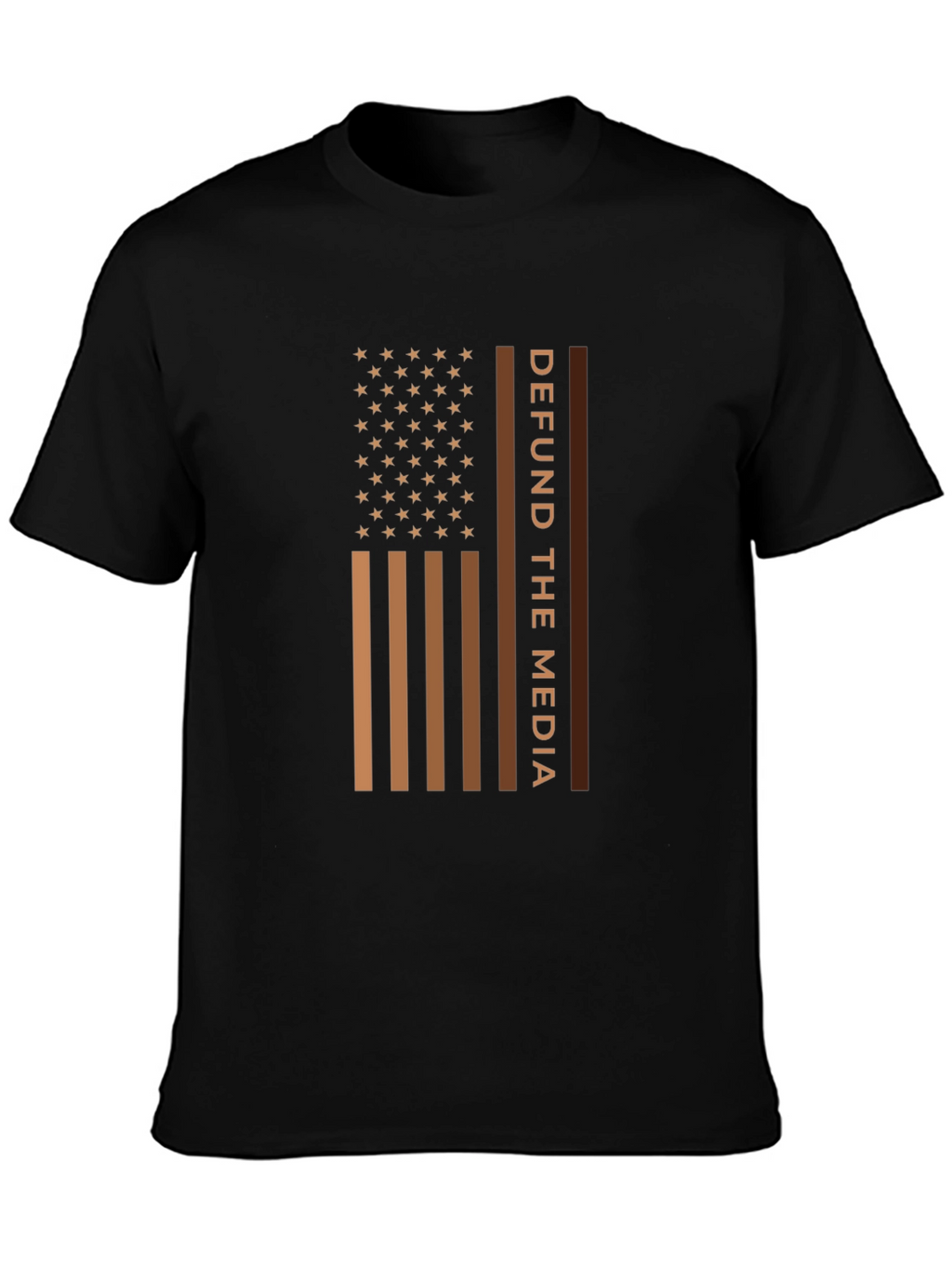 Defund The Media American Flag T-Shirt
