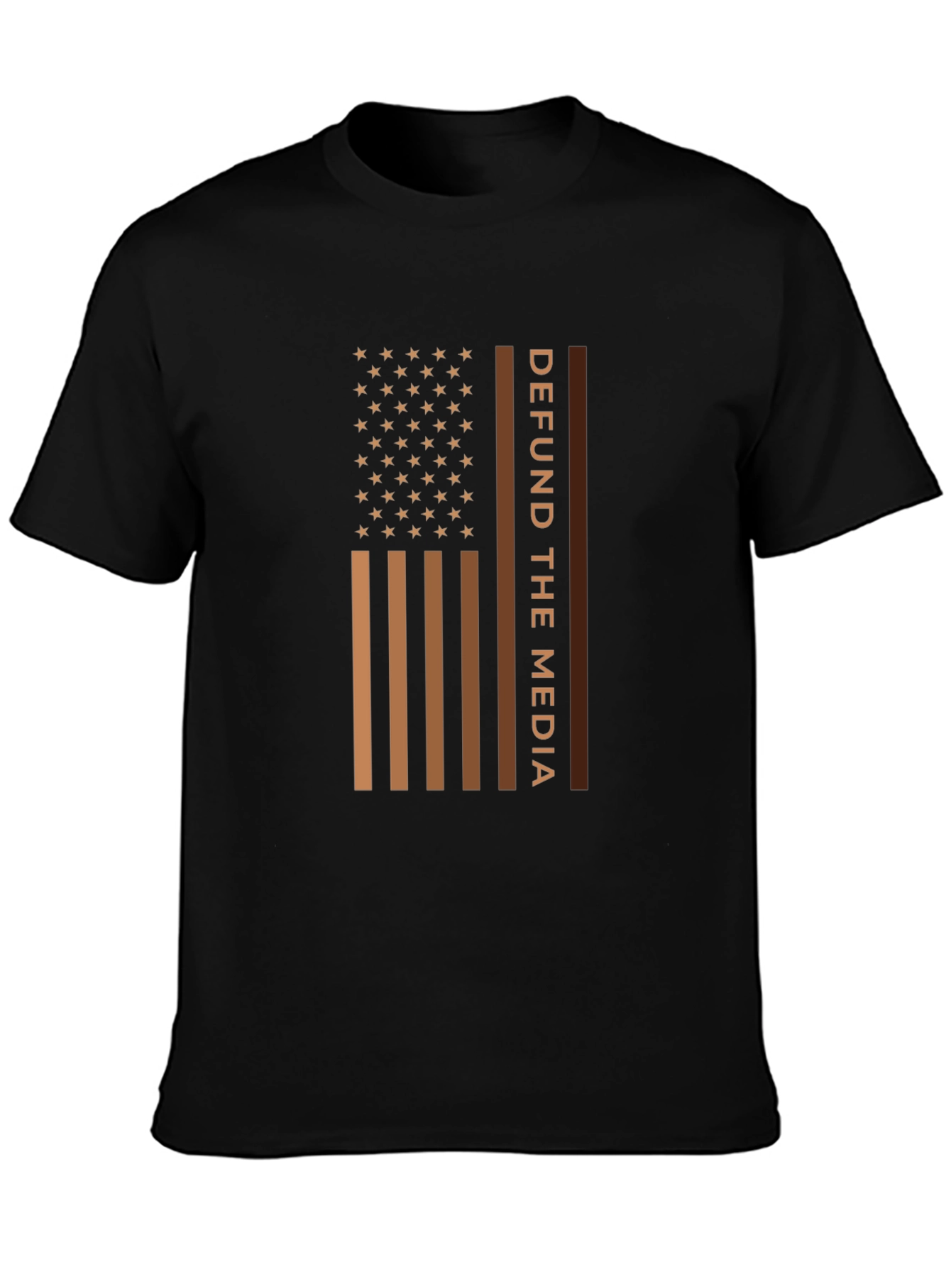 Defund The Media American Flag T-Shirt