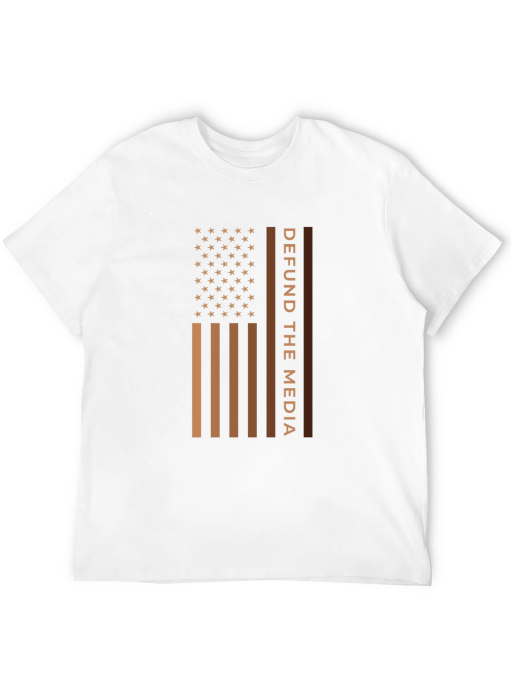 Defund The Media American Flag T-Shirt