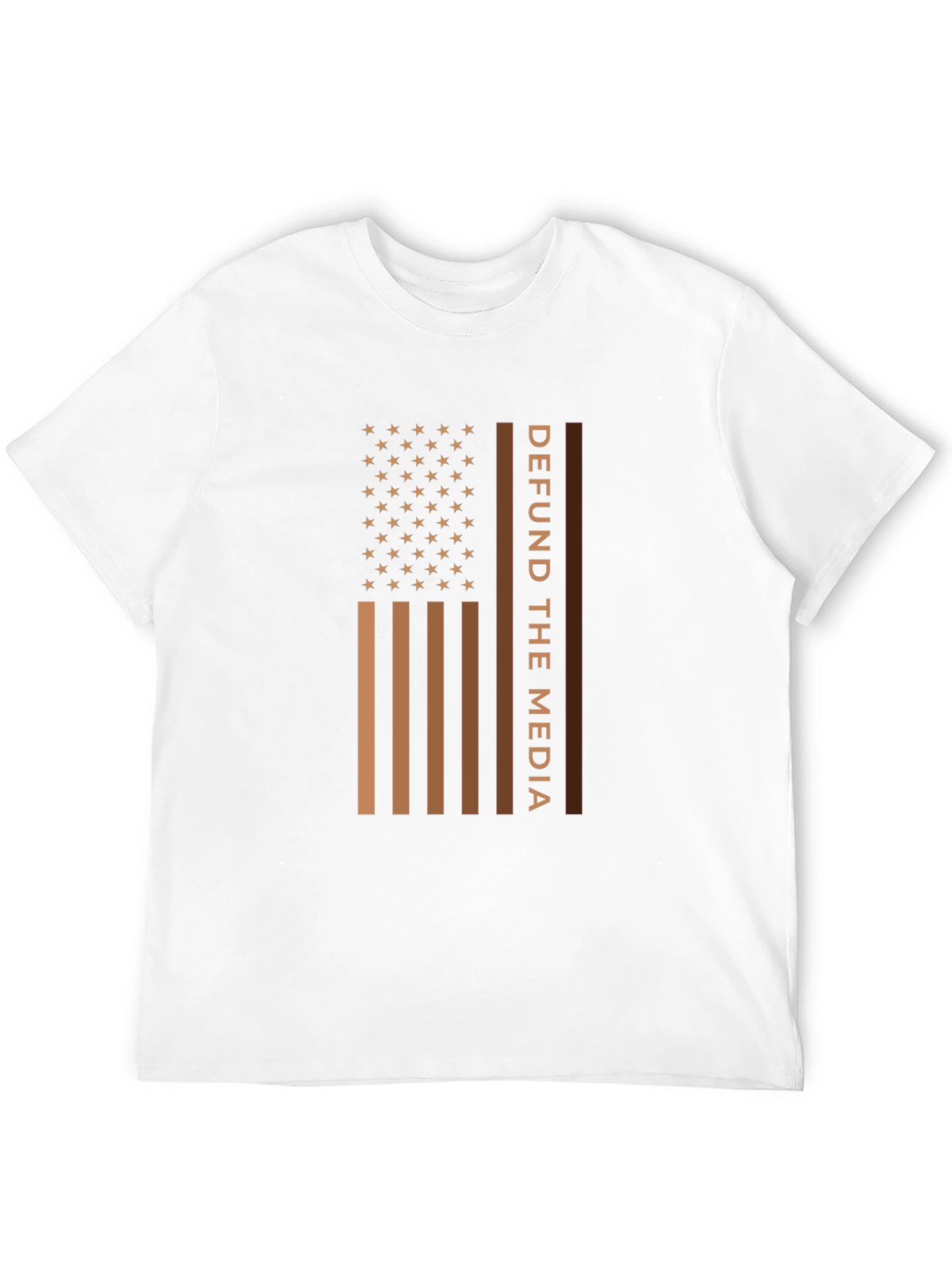 Defund The Media American Flag T-Shirt