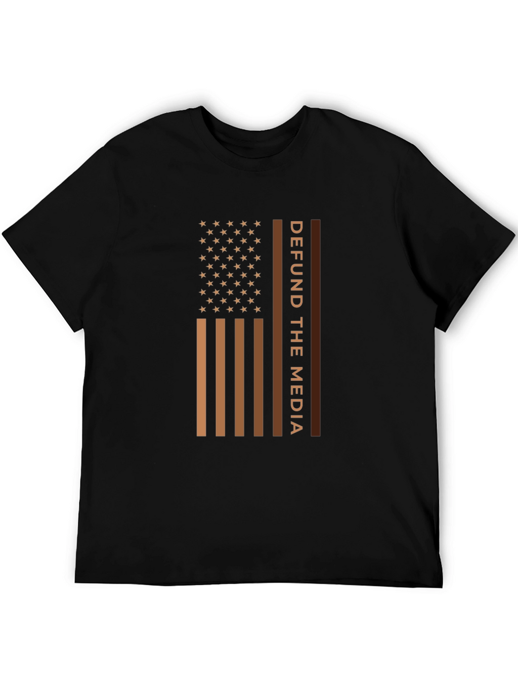 Defund The Media American Flag T-Shirt
