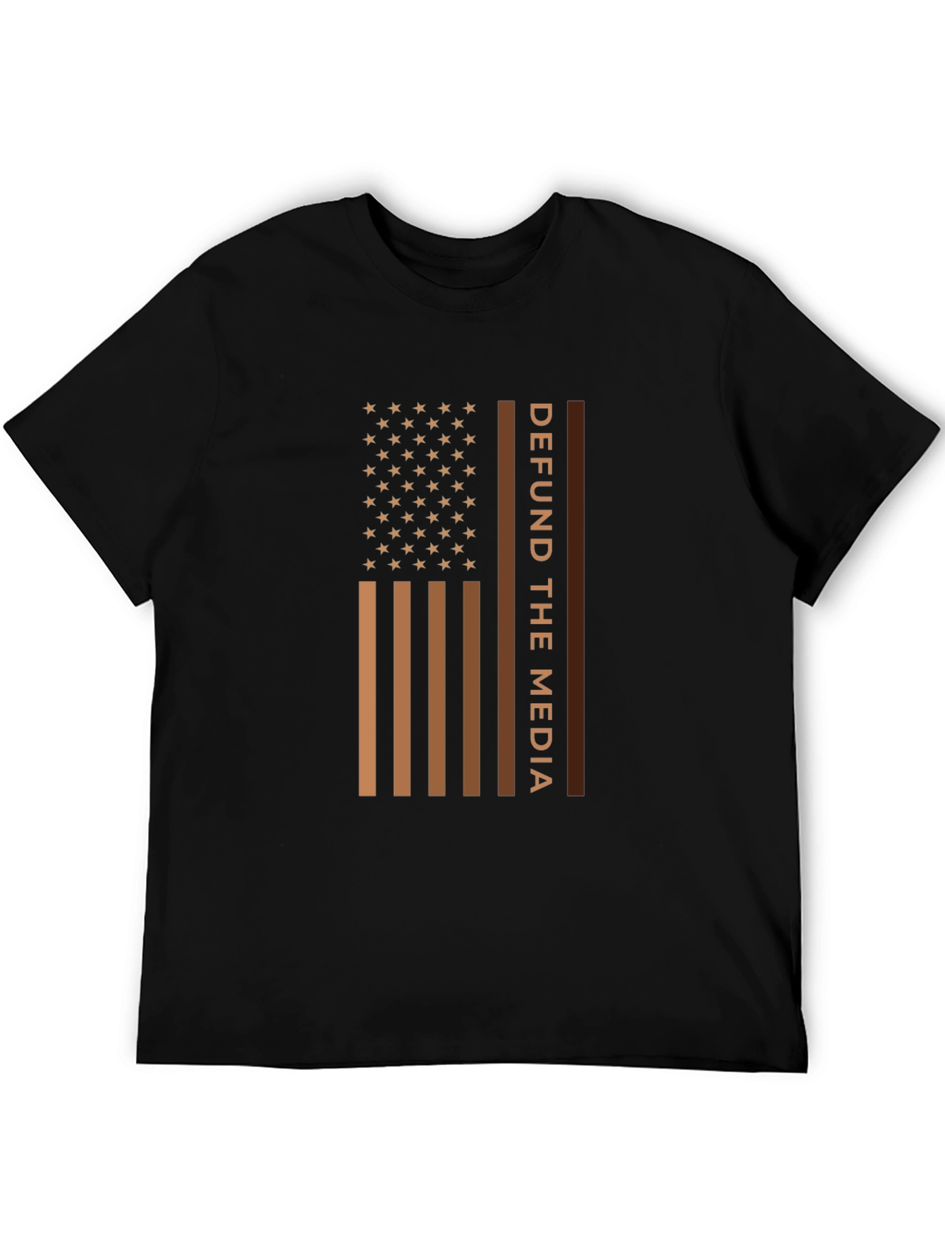 Defund The Media American Flag T-Shirt