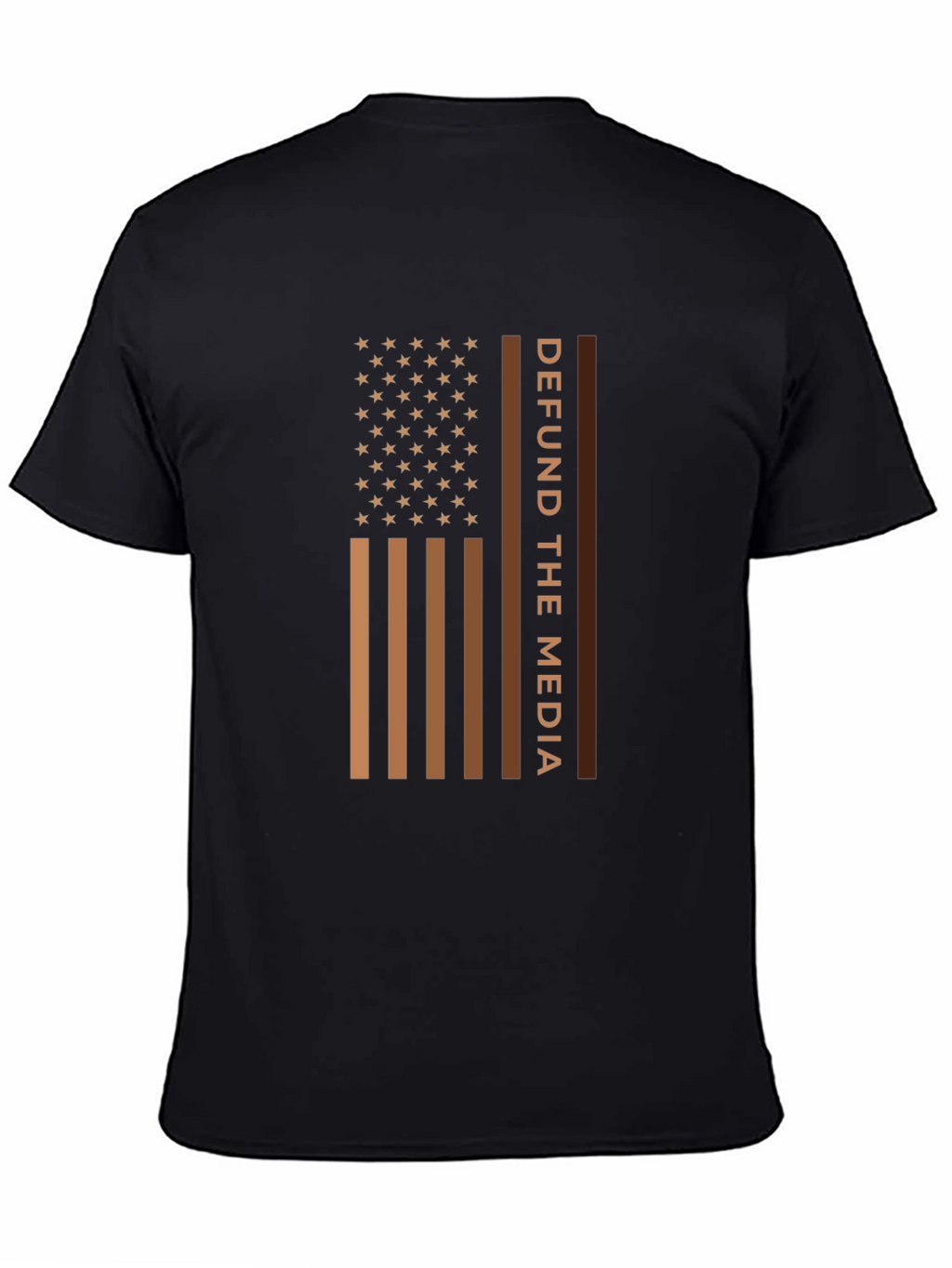 Defund The Media American Flag T-Shirt