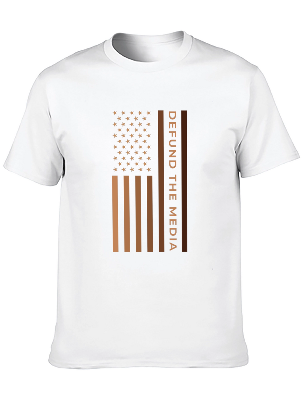 Defund The Media American Flag T-Shirt