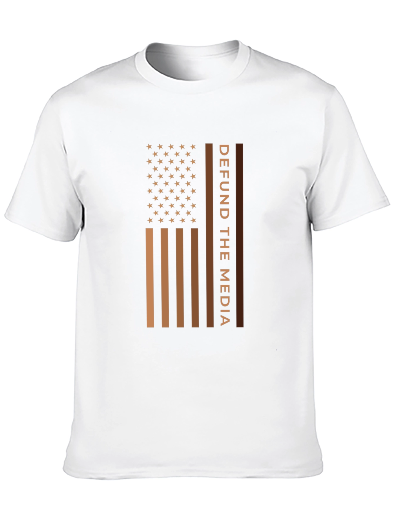Defund The Media American Flag T-Shirt