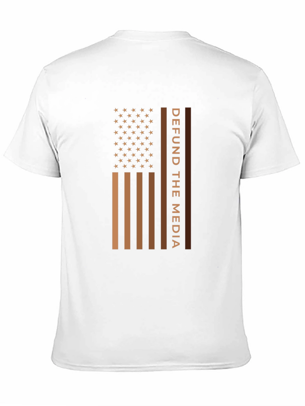 Defund The Media American Flag T-Shirt