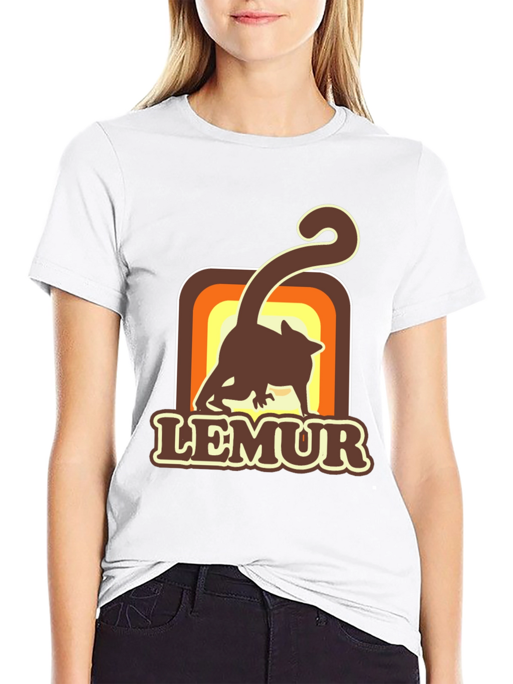 Retro Lemur Graphic T-Shirt - Soft Cotton Tee