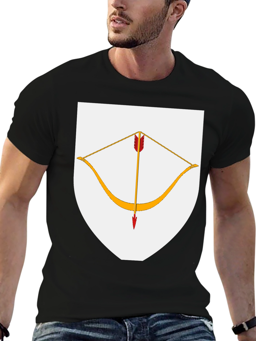 Archer Shield Graphic Tee - Black