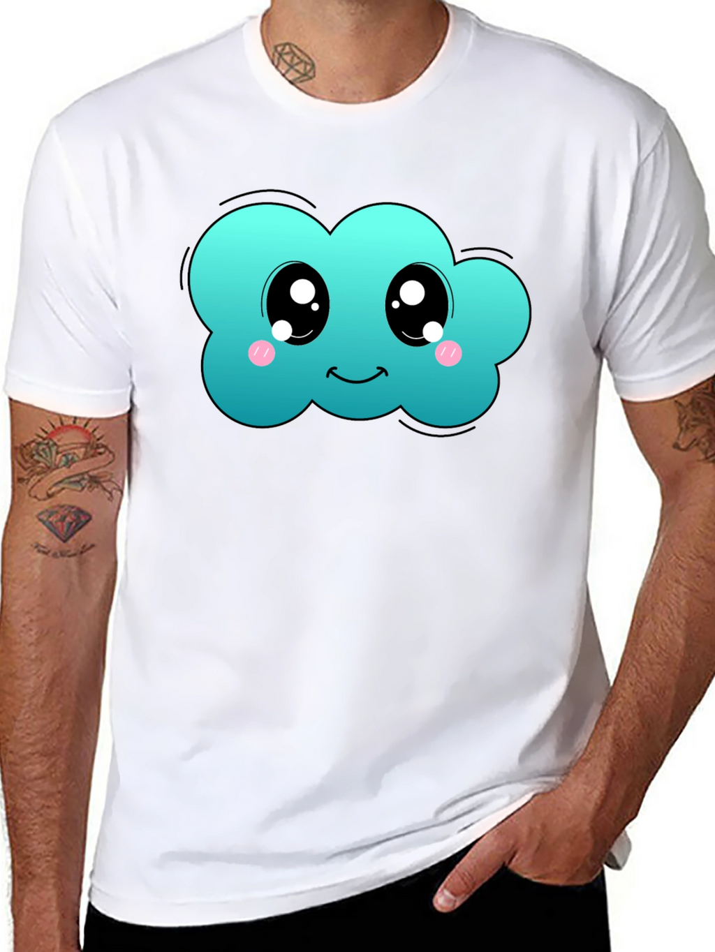 Cute Cloud T-Shirt - Kawaii Style