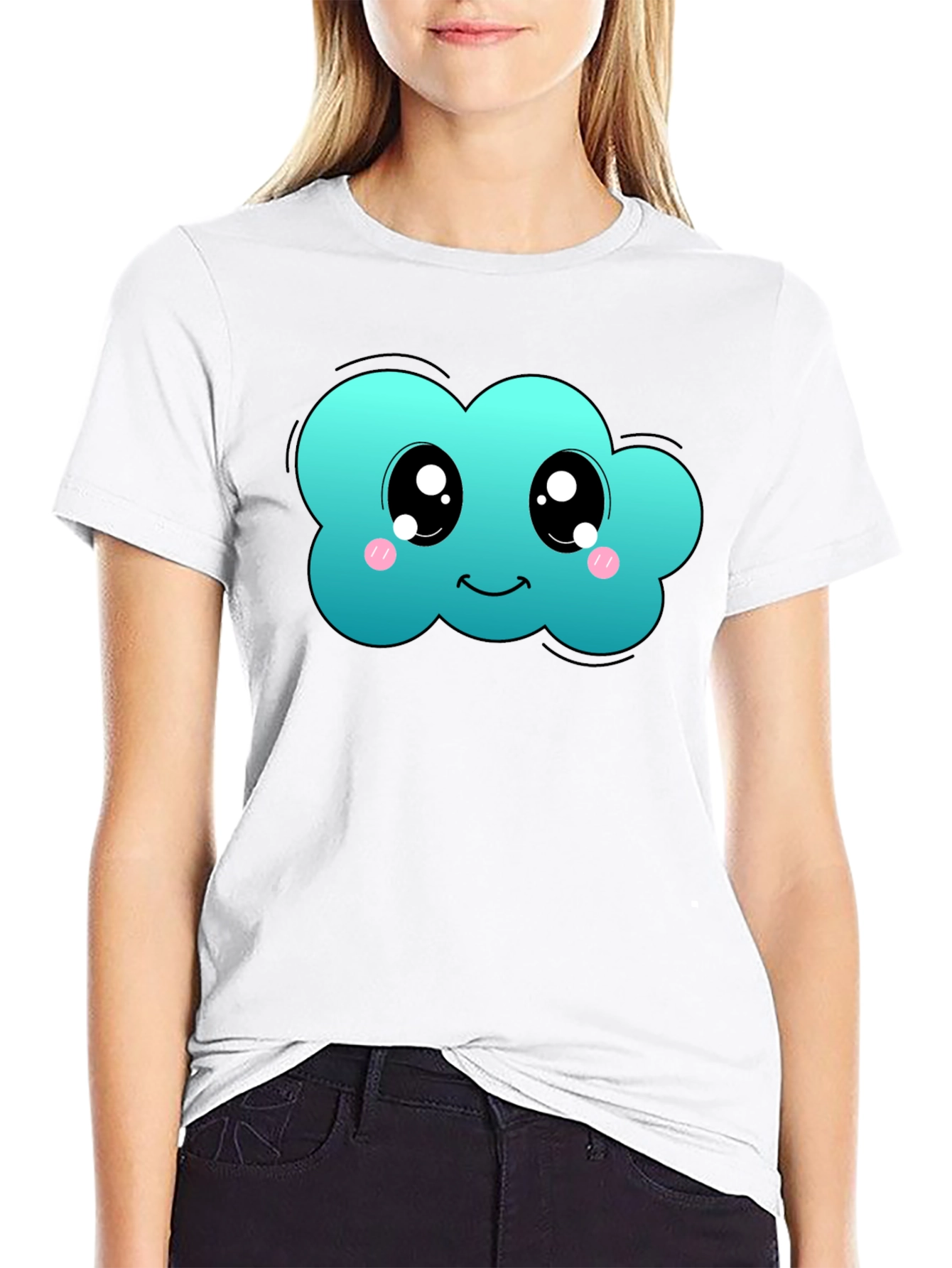 Cute Cloud T-Shirt - Kawaii Style