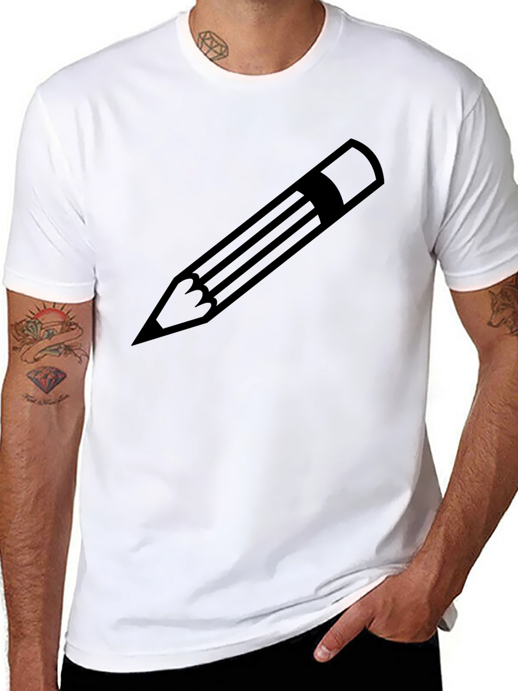 Pencil Graphic T-Shirt - Classic Design