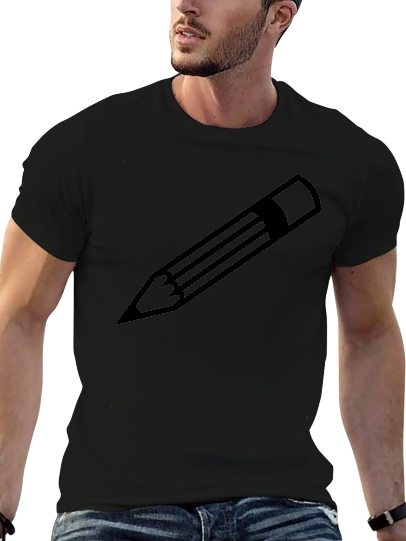 Pencil Graphic T-Shirt - Classic Design