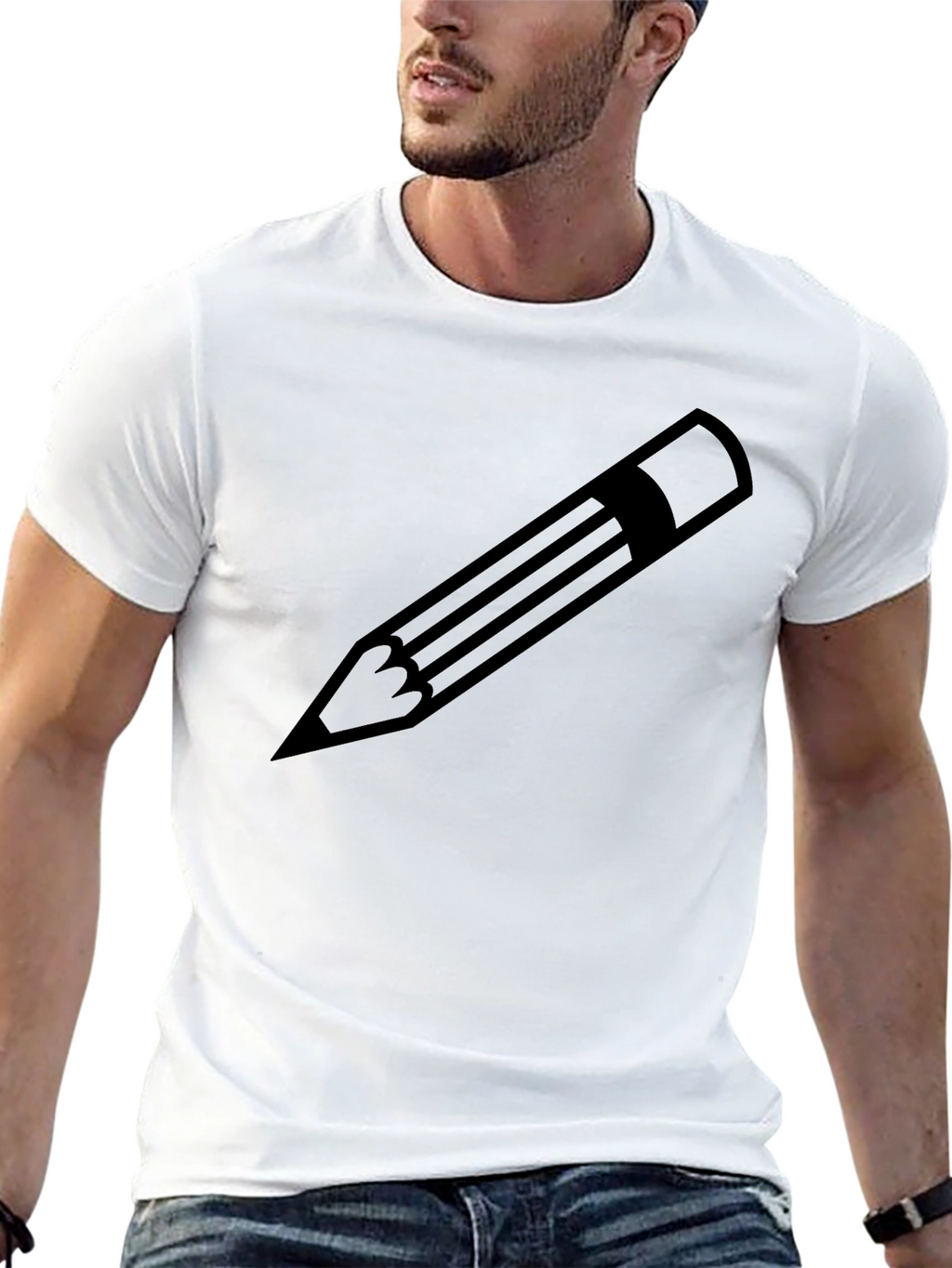 Pencil Graphic T-Shirt - Classic Design