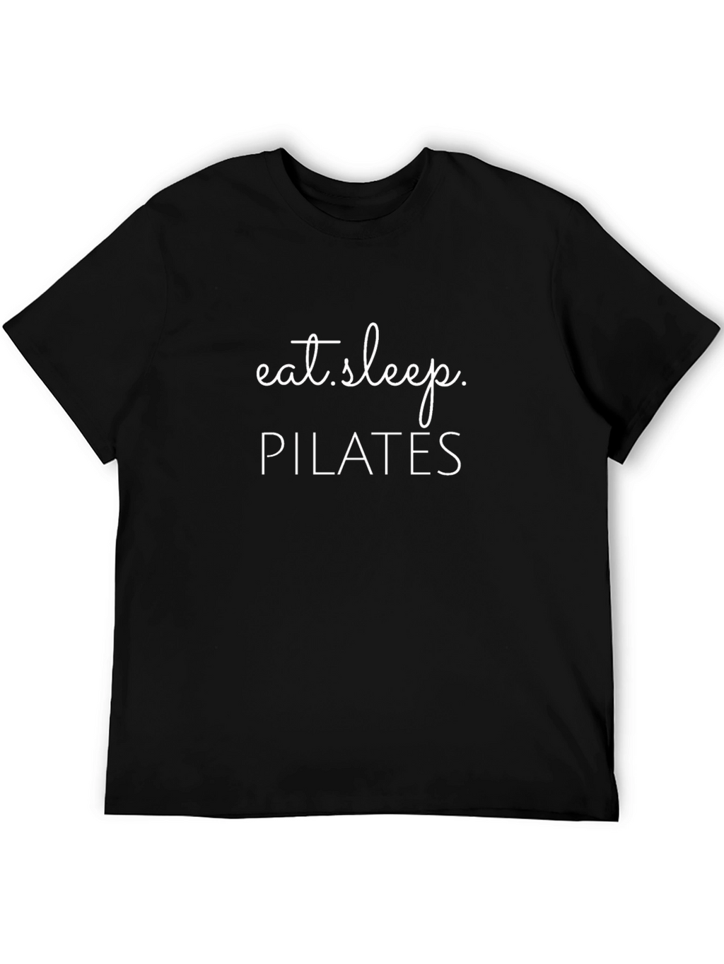 Eat Sleep Pilates T-Shirt - Black Cotton Blend Tee