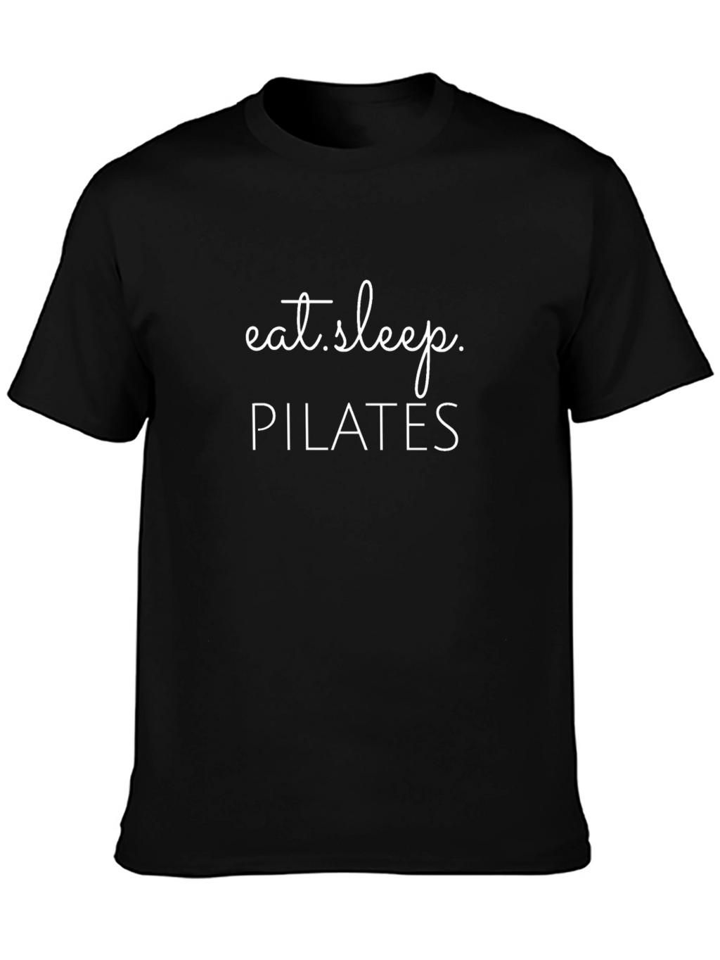 Eat Sleep Pilates T-Shirt - Black Cotton Blend Tee