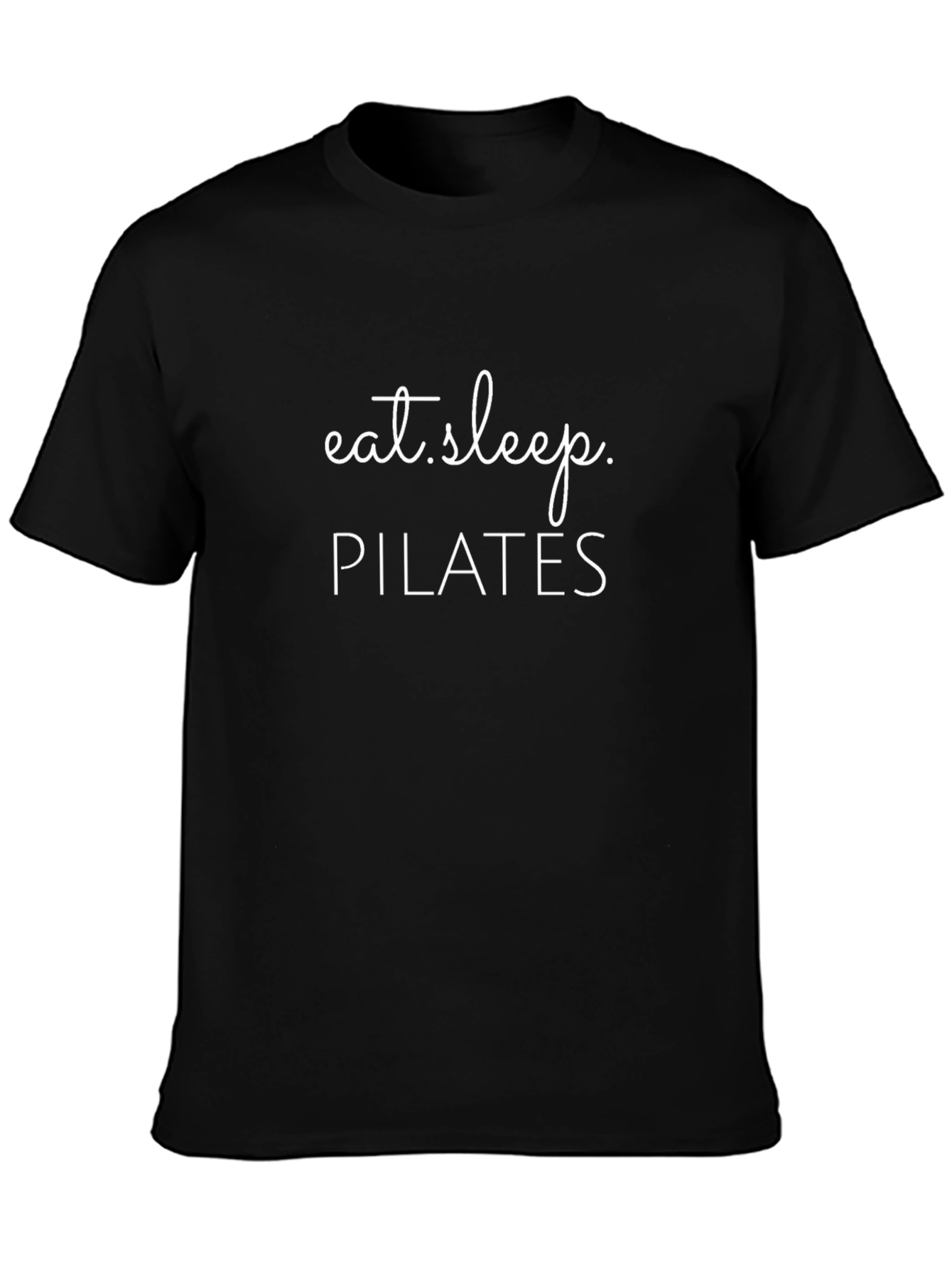 Eat Sleep Pilates T-Shirt - Black Cotton Blend Tee