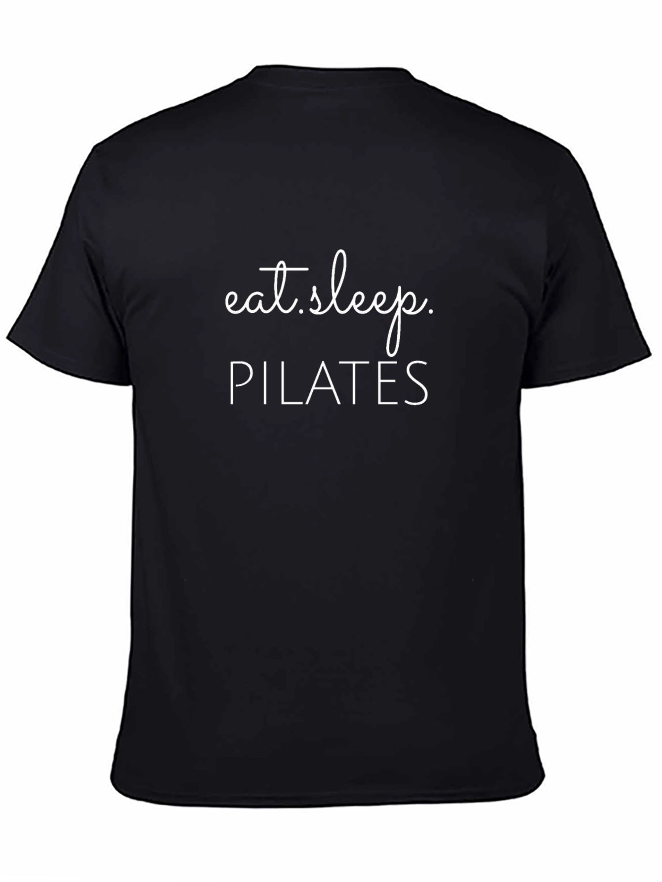 Eat Sleep Pilates T-Shirt - Black Cotton Blend Tee