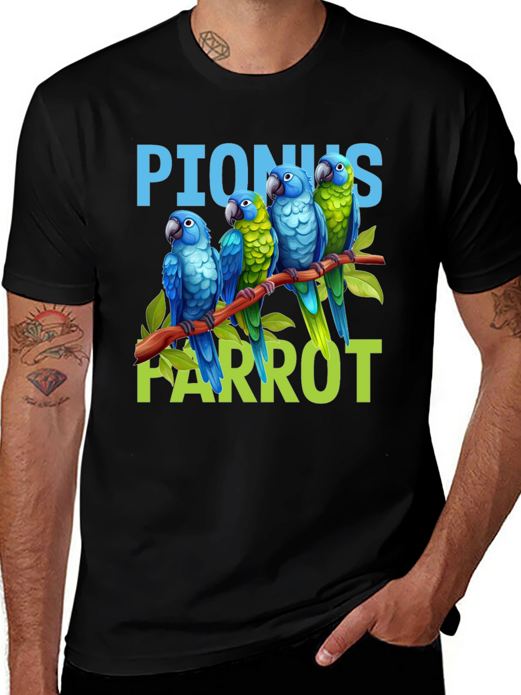 Pionus Parrot Graphic T-Shirt