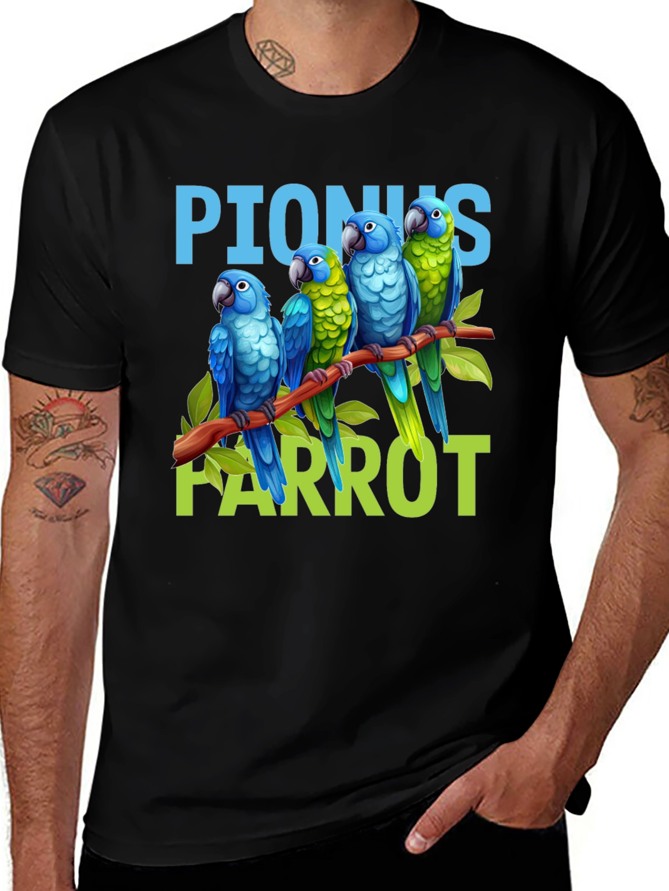 Pionus Parrot Graphic T-Shirt