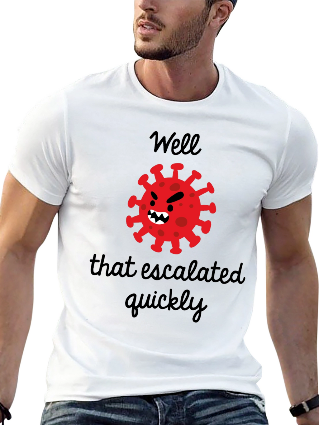 Escalated Quickly Funny Graphic Tee