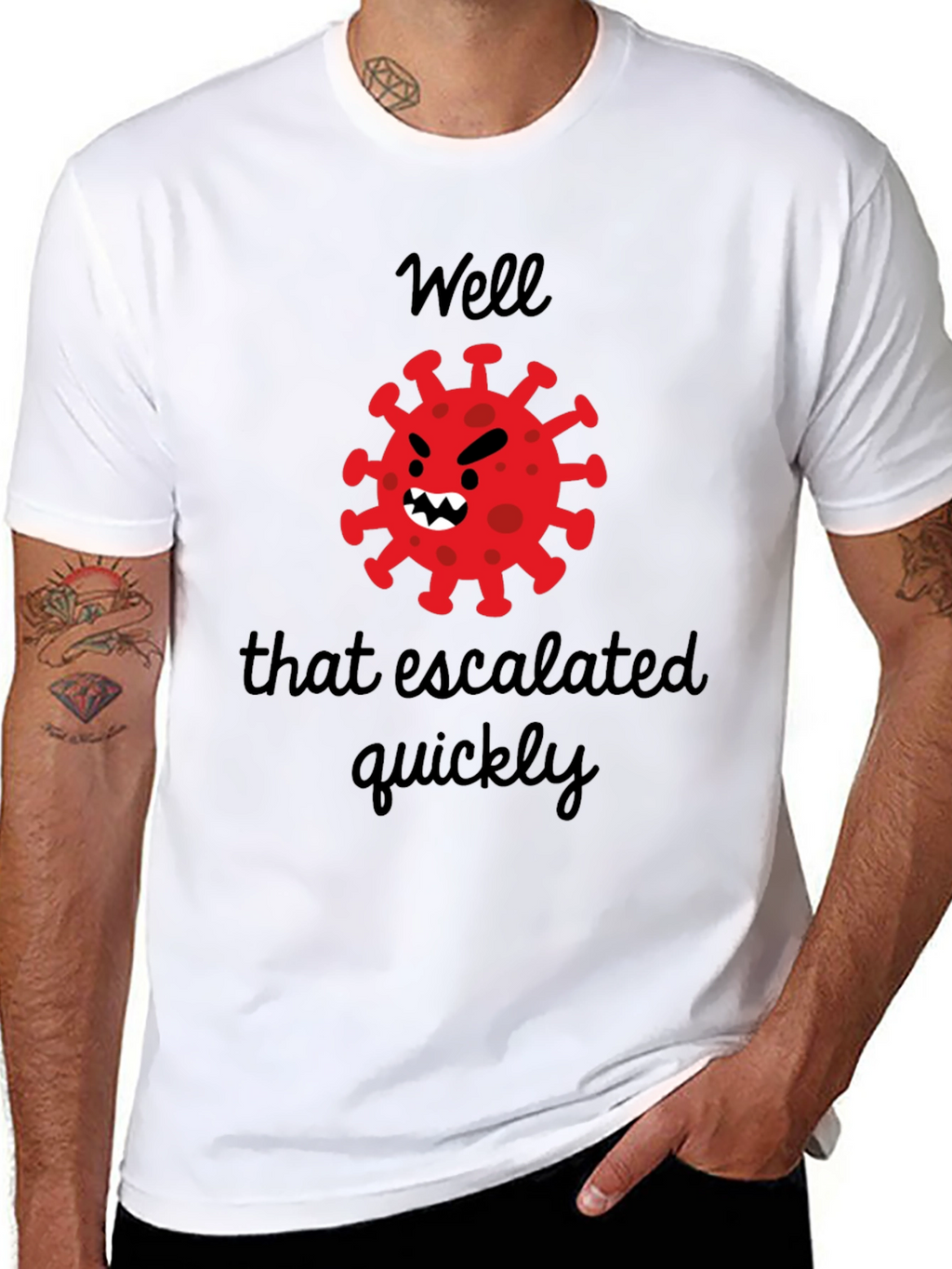 Escalated Quickly Funny Graphic Tee