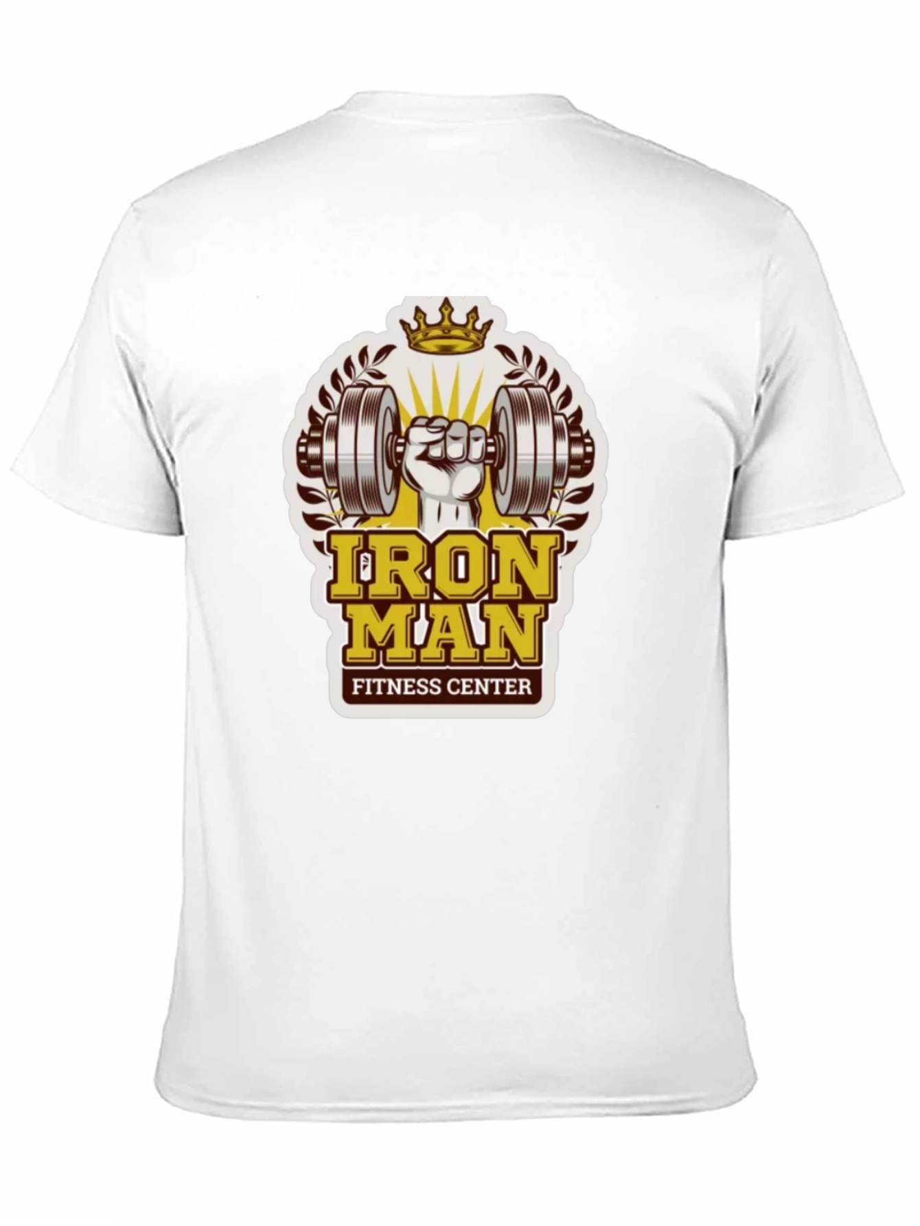 Iron Man Fitness Center Black T-Shirt