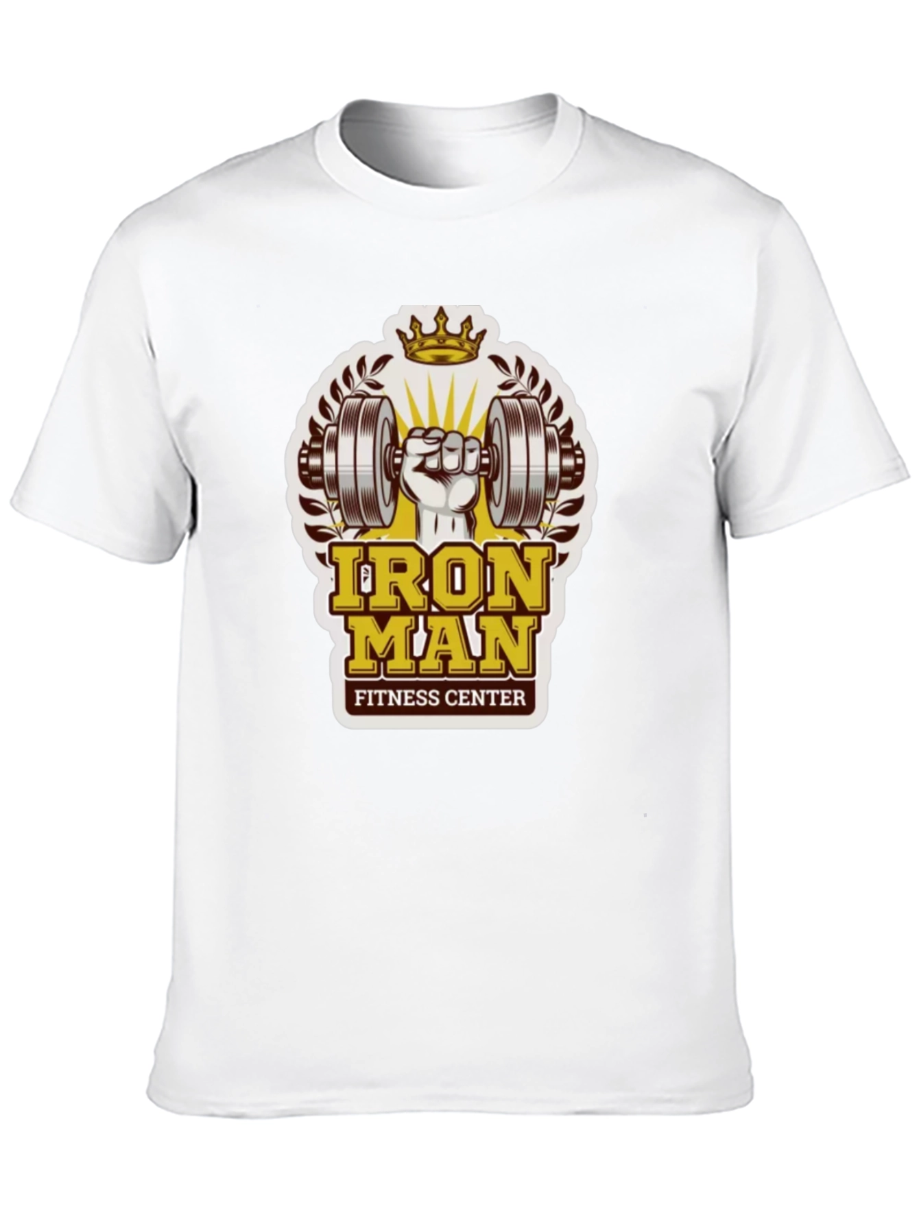 Iron Man Fitness Center Black T-Shirt