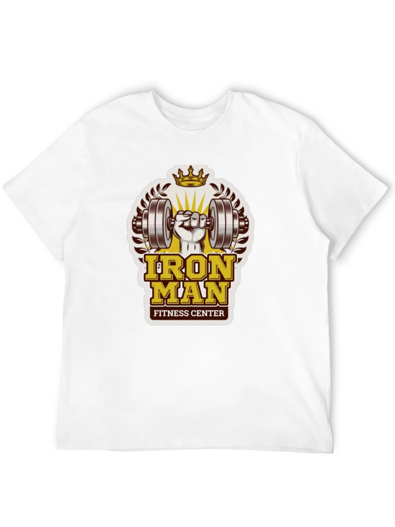 Iron Man Fitness Center Black T-Shirt
