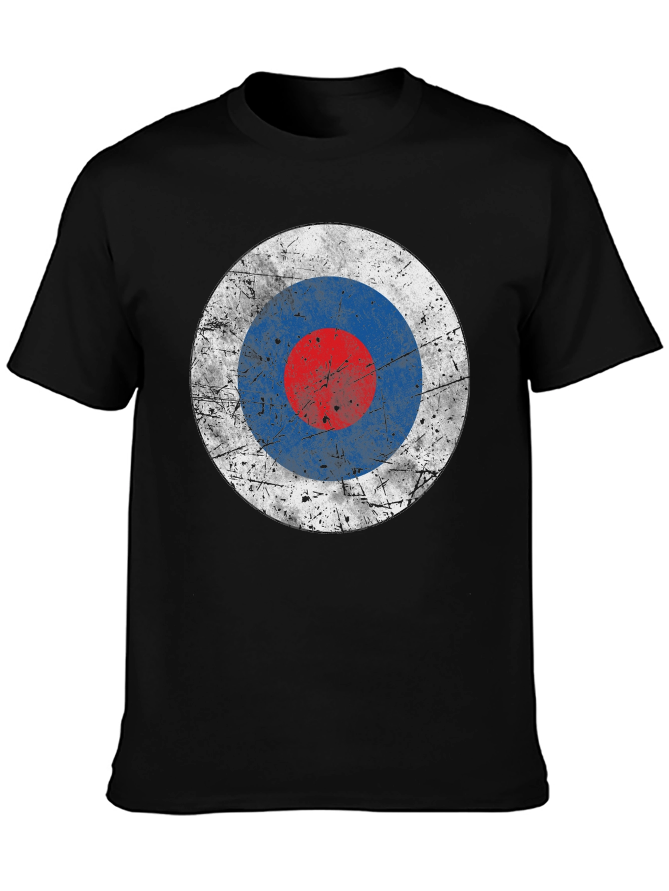 Retro Target Graphic T-Shirt - Black