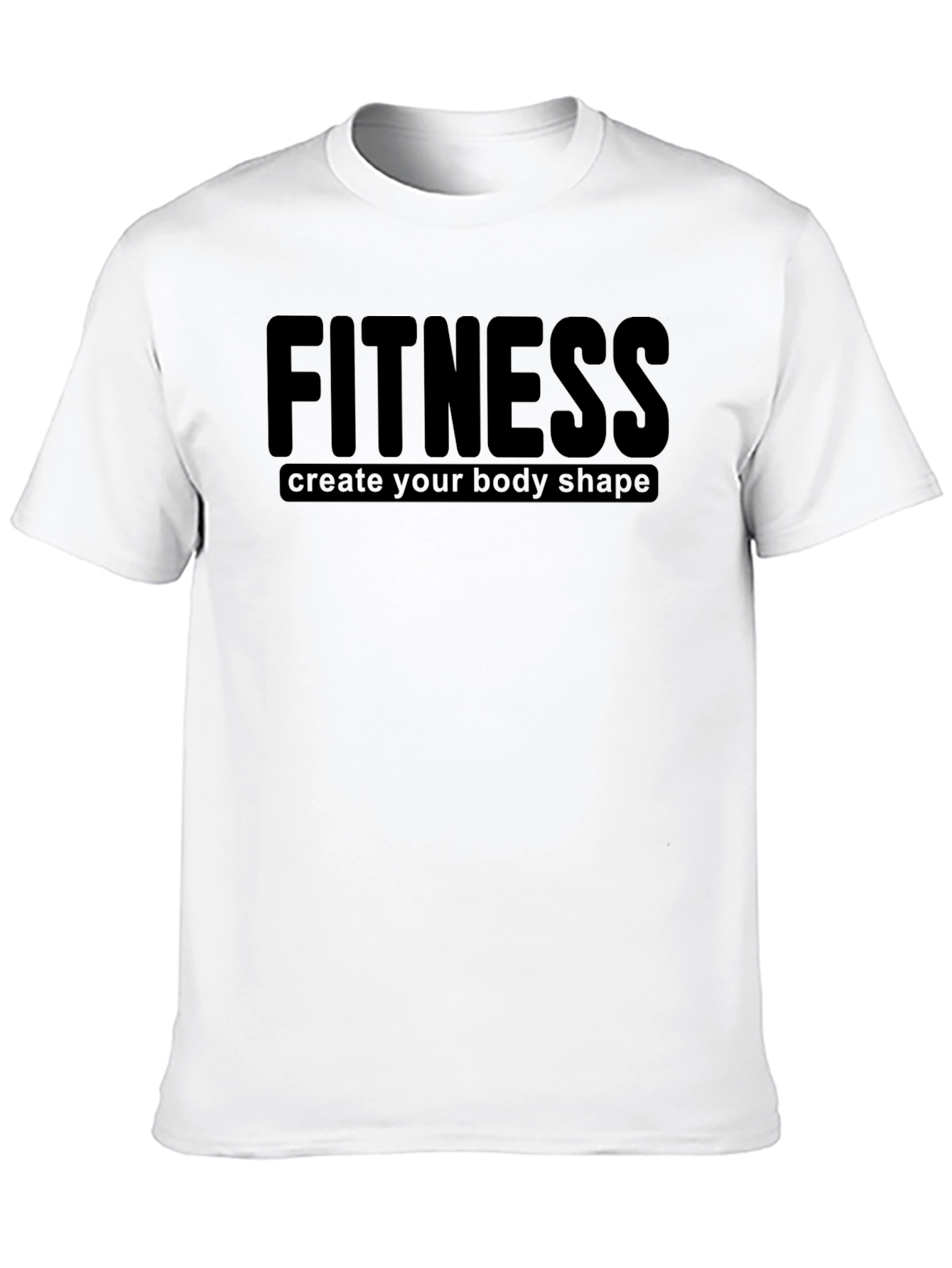 Fitness Black T-Shirt: Create Your Body Shape