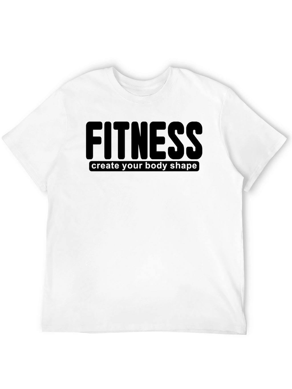 Fitness Black T-Shirt: Create Your Body Shape